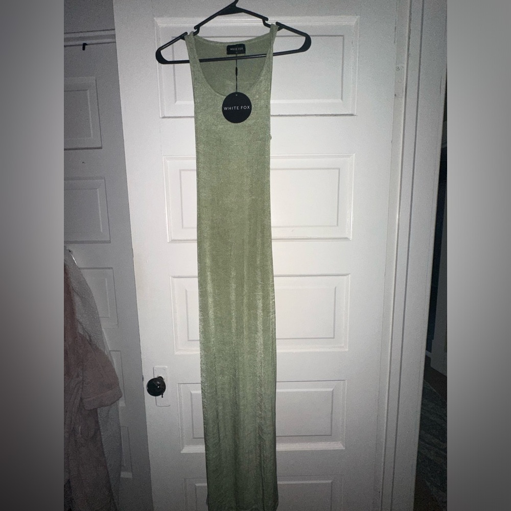 White Fix Sage Green Bodycon Dress